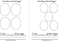 Search result: 'How Many Colorful Eggs? Book, A Printable Book: 4 Blue Eggs, 5 Green Eggs'