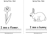 Search result: 'Spring I See... Book, A Printable Book: Flower, Bunny'