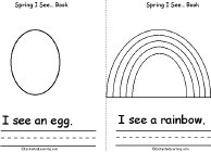 Search result: 'Spring I See... Book, A Printable Book: Egg, Rainbow'