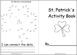 Search result: 'St. Patrick's Day Activity Book, A Printable Book: Cover, Connect the Dots'