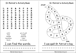 Search result: 'St. Patrick's Day Activity Book, A Printable Book: Word Search,Spell St. Patrick's Day'