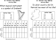 Search result: 'St. Patricks Addition Activity Book, A Printable Book: Harp, Ireland'