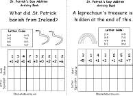 Search result: 'St. Patricks Subtraction Activity Book, A Printable Book: Snakes, Rainbow'