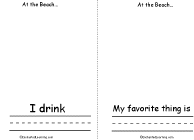 Search result: 'At the Beach Activity Book, A Printable Book: I Drink, My favorite Thing is'
