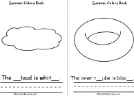 Search result: 'Summer Colors Book, A Printable Book: White, Black'
