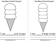 Search result: 'How Many Colorful Scoops? Book, A Printable Book: 3 Pink Scoops, 5 Orange Scoops'