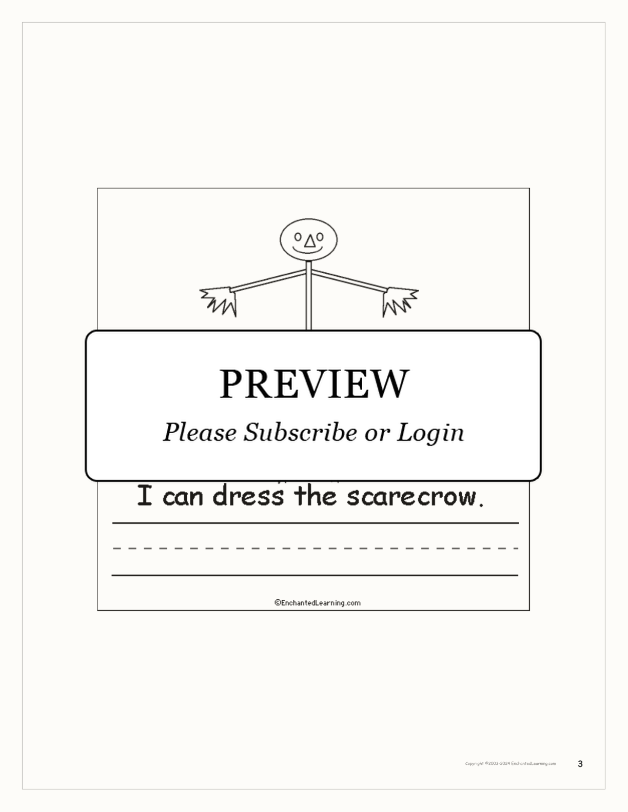 Thanksgiving I Can... A Book for Early Readers interactive worksheet page 3