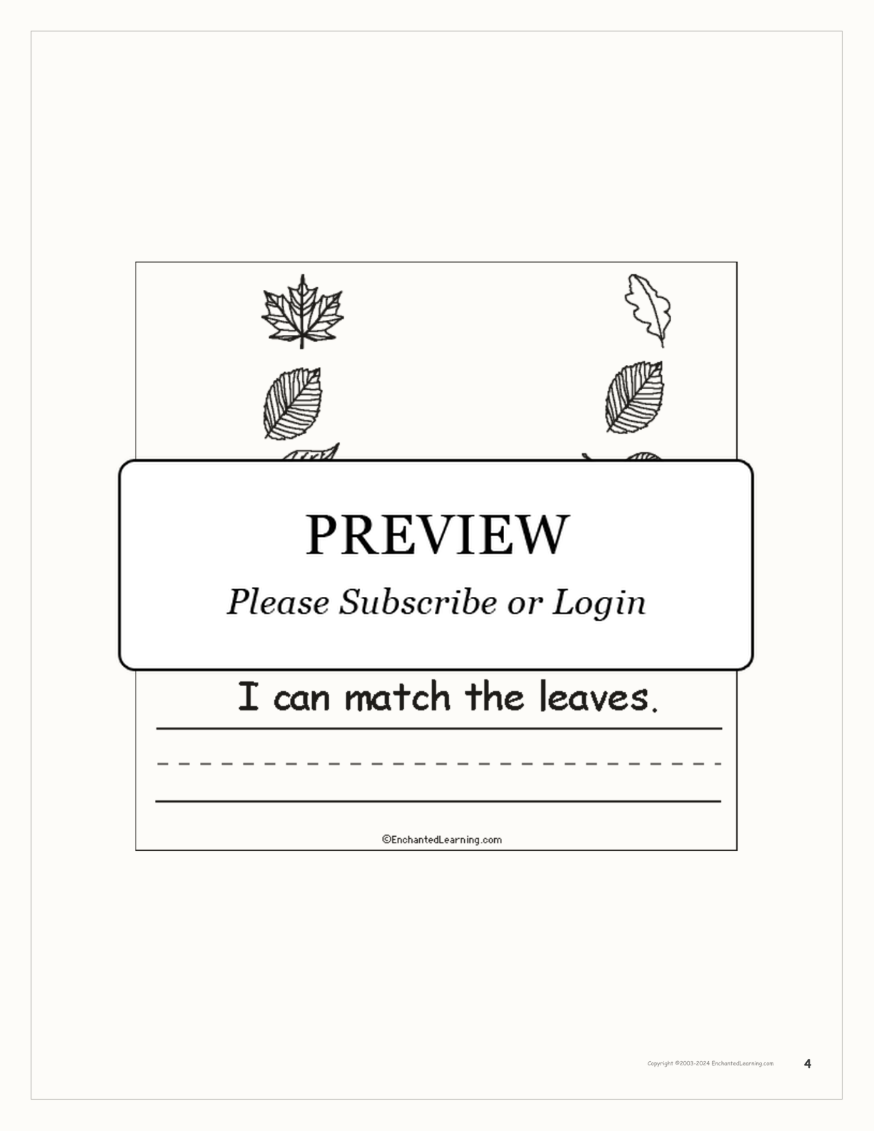 Thanksgiving I Can... A Book for Early Readers interactive worksheet page 4