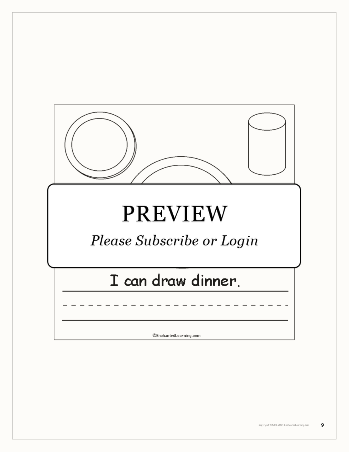 Thanksgiving I Can... A Book for Early Readers interactive worksheet page 9