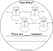 Search result: 'Winter - How Many?: Page 4 Snowmen'