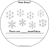 Search result: 'Winter - How Many? Book: Page 8 Snowflakes'