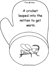 Search result: 'The Mitten, A Printable Book: Cricket Page'