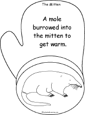 Search result: 'The Mitten, A Printable Book: Mole Page'