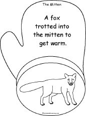 Search result: 'The Mitten, A Printable Book: Fox Page'