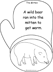 Search result: 'The Mitten, A Printable Book: Wild Boar Page'