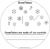 Search result: 'Snowflakes... Early Reader Book: Ice Crystals Page'