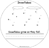 Search result: 'Snowflakes... Early Reader Book: Growing Snowflakes Page'