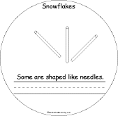 Search result: 'Snowflakes... Early Reader Book: Needle Snowflakes Page'