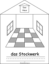 Search result: 'Das Haus (The House), A Printable Book in German: Stockwerk (floor)'