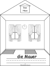 Search result: 'Das Haus (The House), A Printable Book in German: Mauer (wall)'