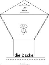 Search result: 'Das Haus (The House), A Printable Book in German: Decke (ceiling)'