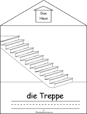 Search result: 'Das Haus (The House), A Printable Book in German: Treppe (stairs)'