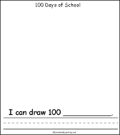 Search result: '100th Day of School, A Printable Book: Draw Page'