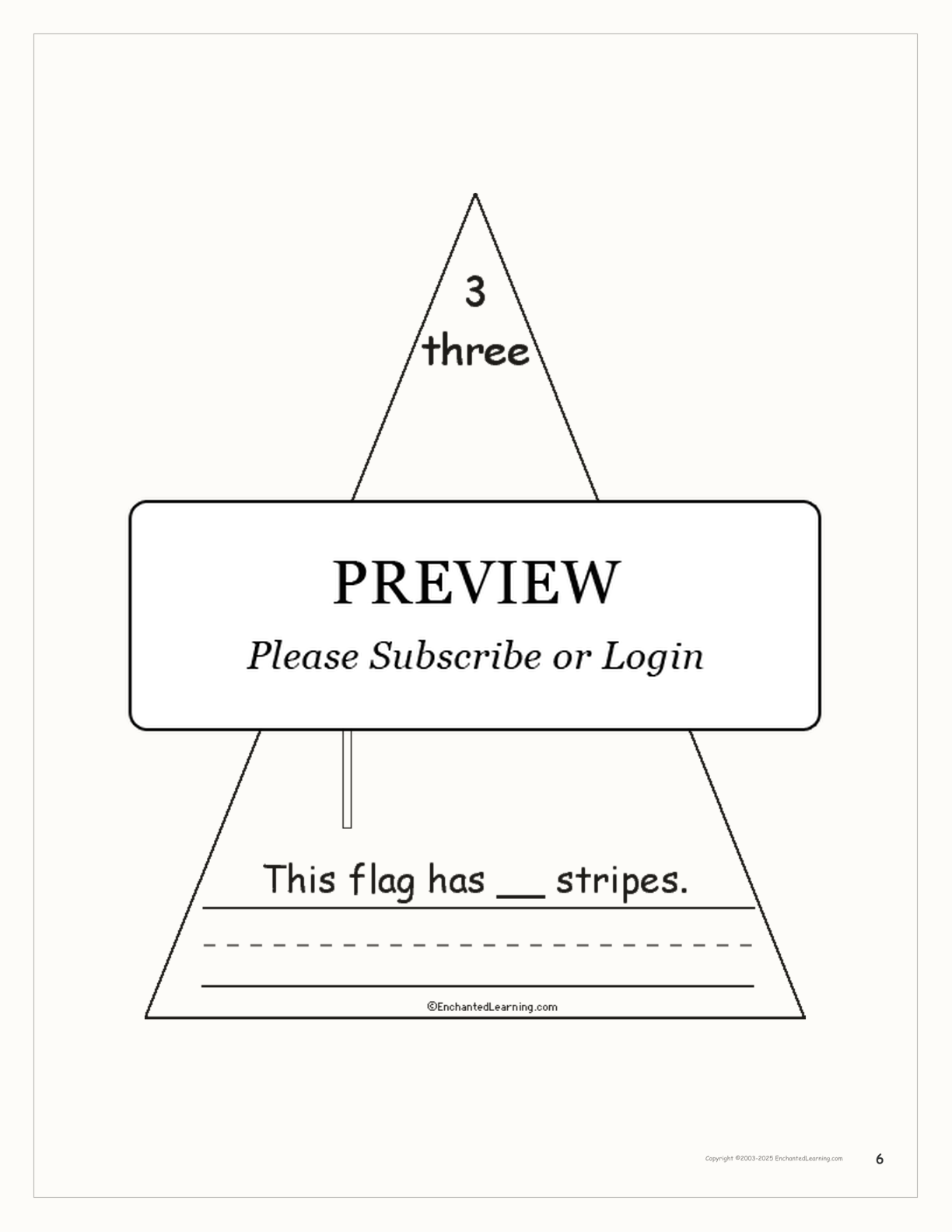 The Number Three Book interactive worksheet page 6