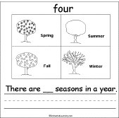 Search result: 'The Number Four Book: Seasons in a Year'
