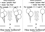 Search result: 'Balloon Inequalities Book, A Printable Book: 3 < 4, 2 > 1'