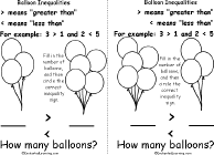 Search result: 'Balloon Inequalities Book, A Printable Book: 3 < 5, 5 > 3 Balloons'