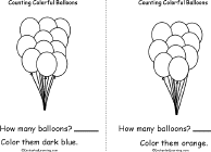 Search result: 'Counting Colorful Balloons Book, A Printable Book: 11 Dark Blue Balloons, 10 Orange Balloons'