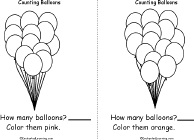 Search result: 'Counting Colorful Balloons Book, A Printable Book: 13 Pink Balloons, 15 Orange Balloons'