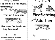 Firefighting Addition: A Printable Activity Book