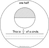Search result: 'Fractions Book: One Half'