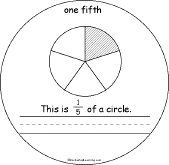 Search result: 'Fractions Book: One Fifth'