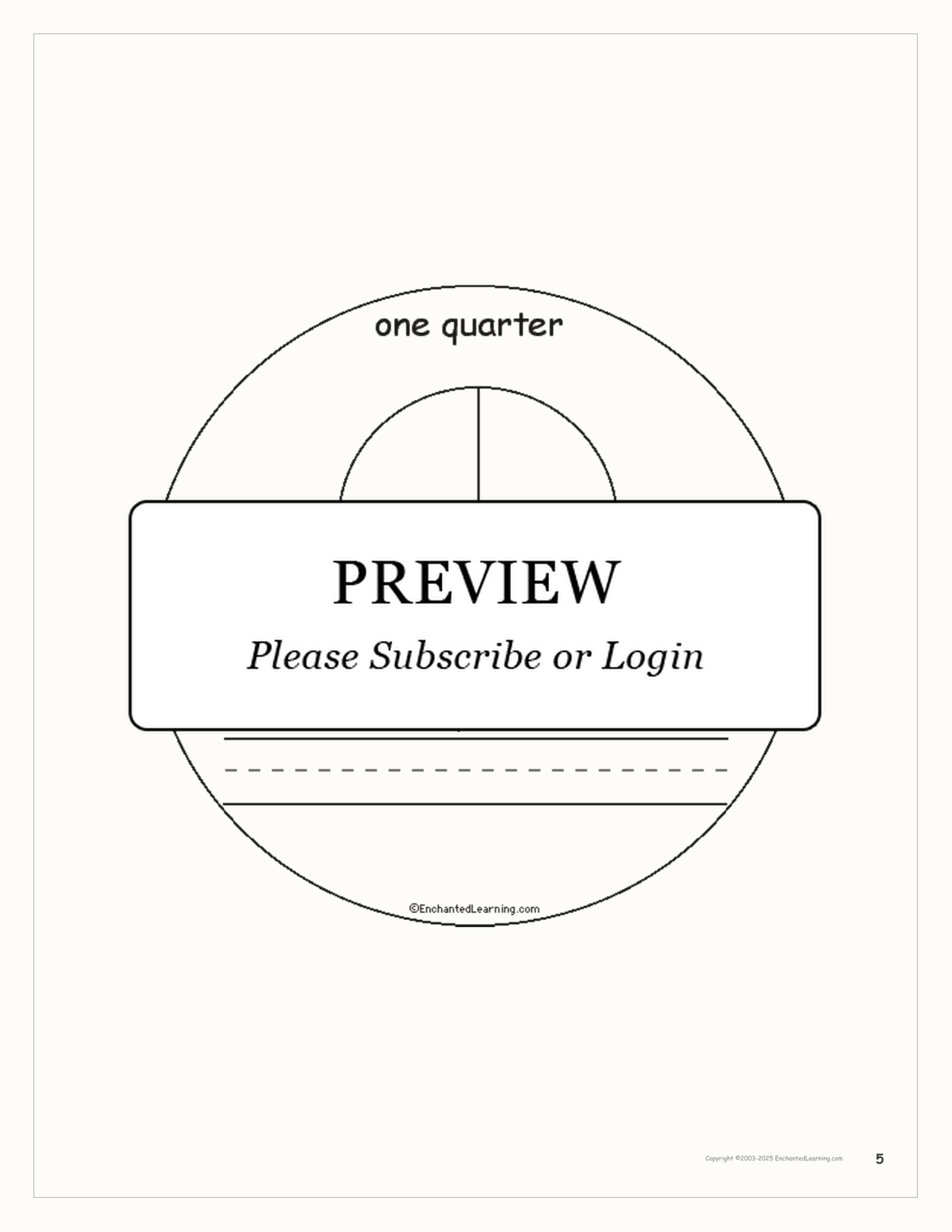 Fractions Book interactive printout page 5