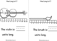 Search result: 'How Long is it?, A Printable Book: Violin, Brush'