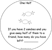Search result: 'One Half: A Fractions Book: Dividing a Set of 2 Objects in Half'