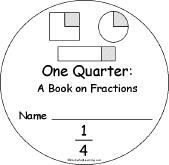 Search result: 'One Quarter: A Fractions Book: Cover'