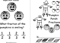 Search result: 'Pumpkin Patch: Fractions Book, A Printable Book: Cover, Pumpkins'