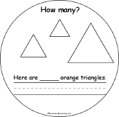 Search result: 'How Many Colorful Shapes? Book: 3 Orange Triangles'