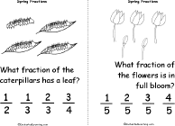 Search result: 'Spring Fractions Book, A Printable Book: Caterpillars, Flowers'