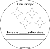 Search result: 'How Many Colorful Stars? Book: 4 Yellow Stars'