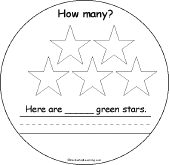 Search result: 'How Many Colorful Stars? Book: 5 green Stars'