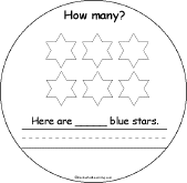 Search result: 'How Many Colorful Stars? Book: 6 Blue Stars'