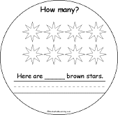Search result: 'How Many Colorful Stars? Book: 8 Brown Stars'