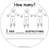 3 scarecrows
