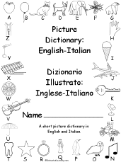 Search result: 'Printable English-Italian Picture Dictionary'