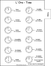 Search result: 'Italian Word Book to Print: Telling Time'